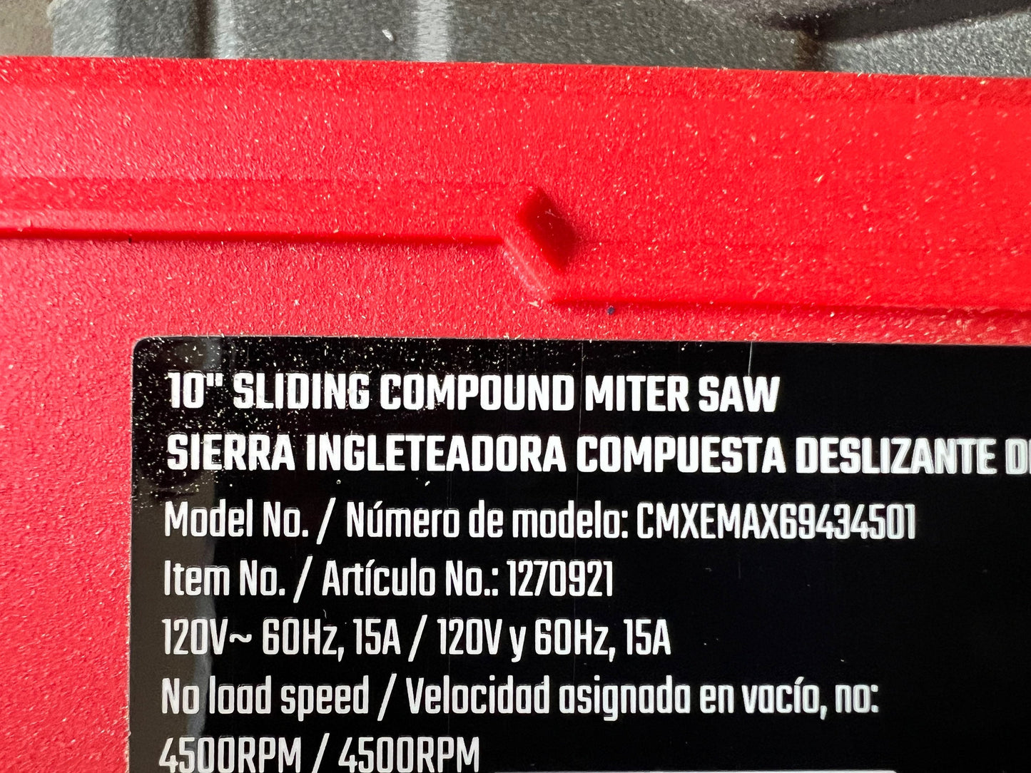 Zero Clearance Insert Plate for Craftsman 10” CMXEMAX69434501