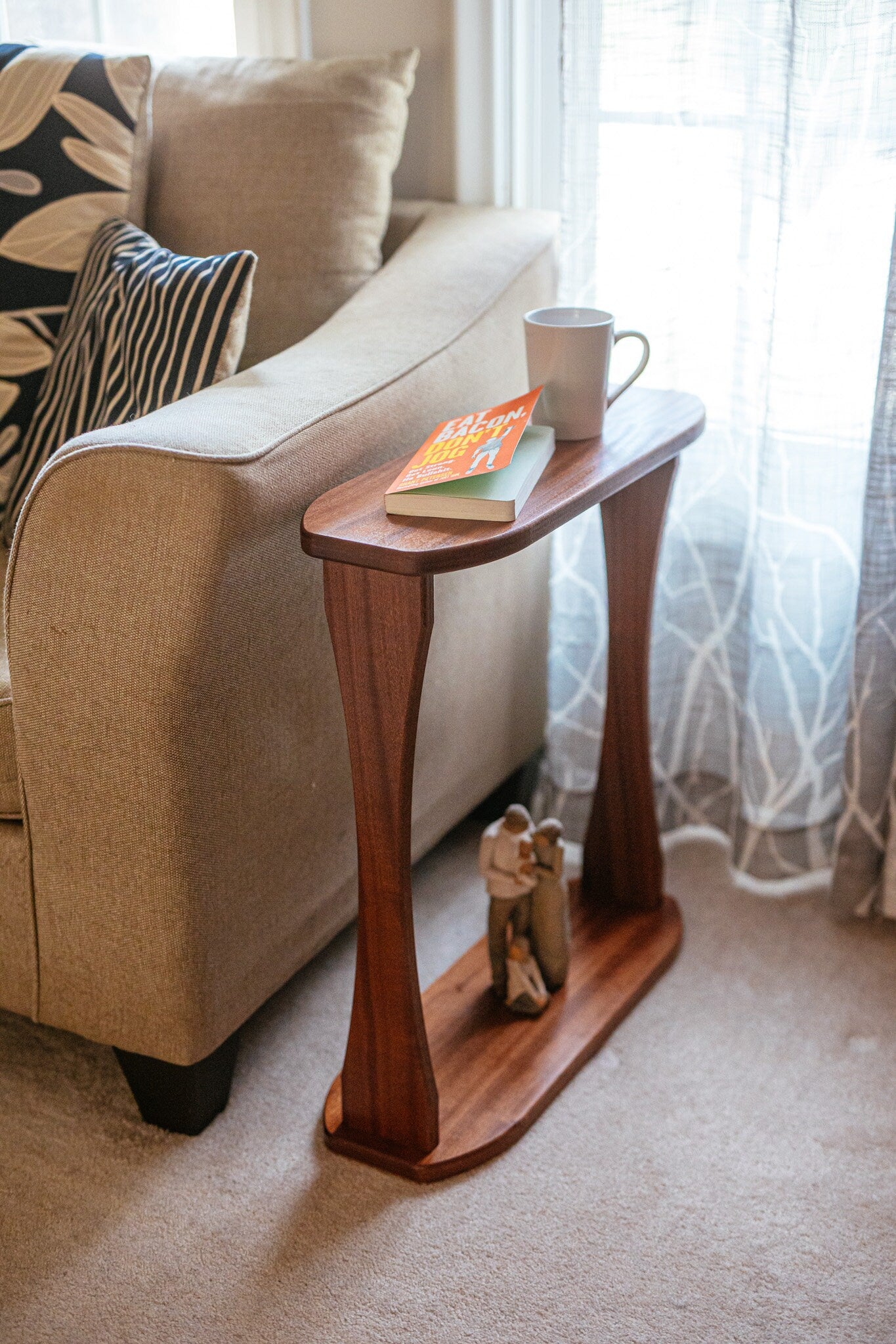 DDWW Narrow Side Table - Space Saving - Apartment Size