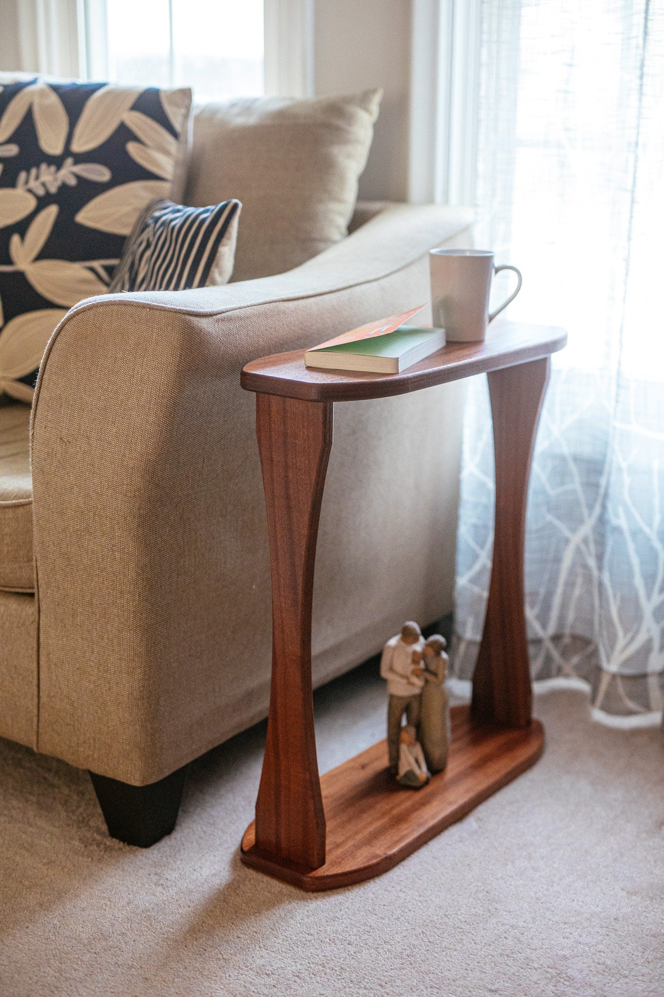 DDWW Narrow Side Table - Space Saving - Apartment Size