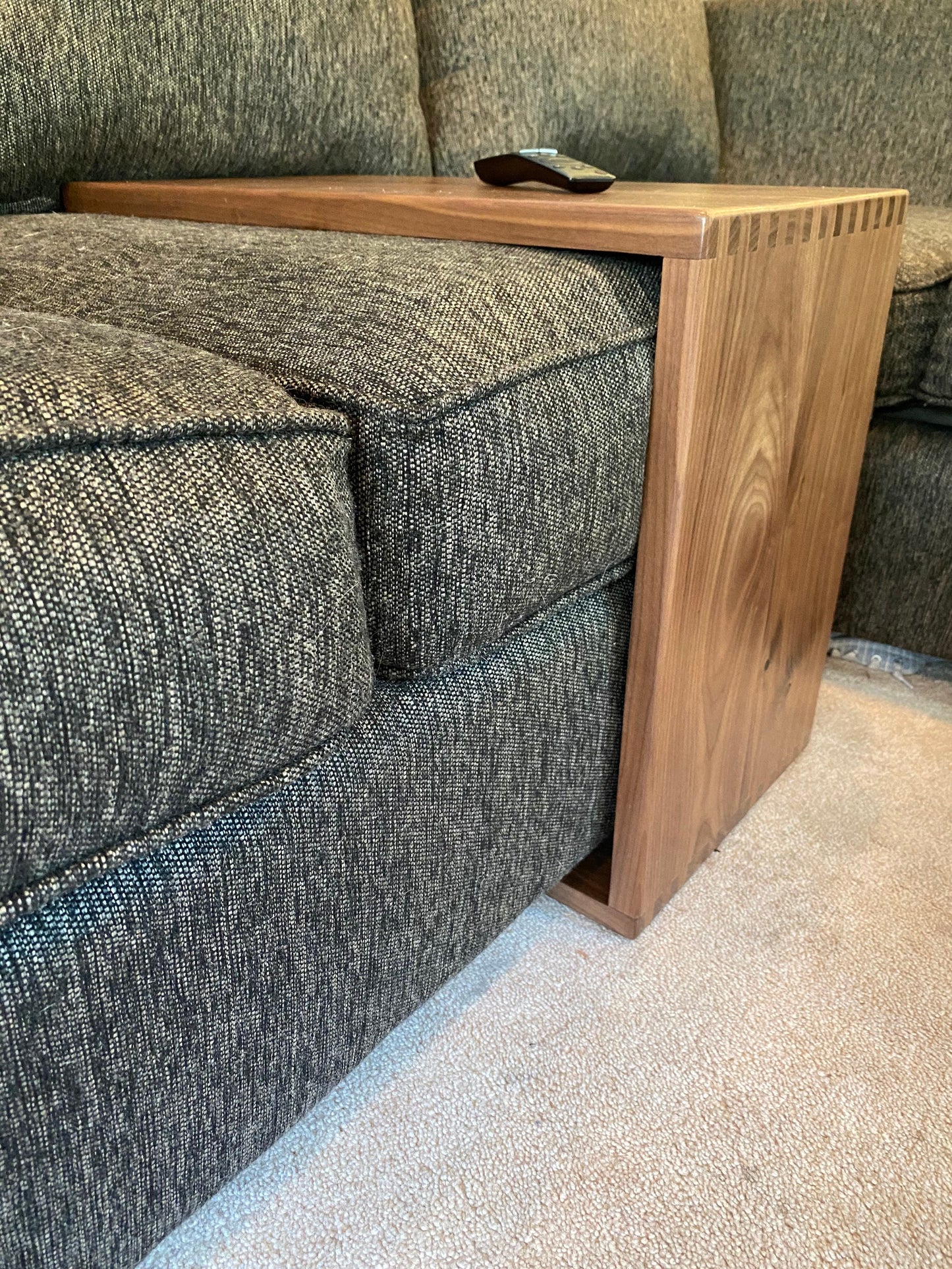 Couch and Sectional SLIDE Table, Sectional Table, Side Table, C Table; As Seen on TikTok/Instagram