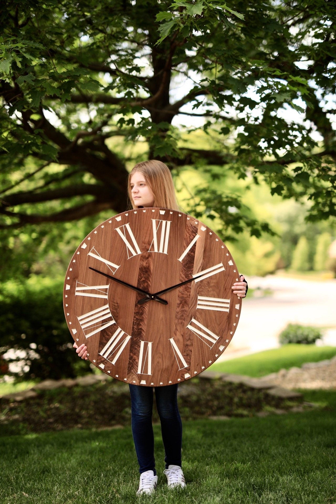 32 Walnut Clock