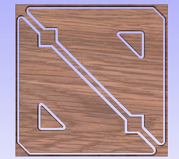 Clamping Square - 12" // SVG, DXF, PDF