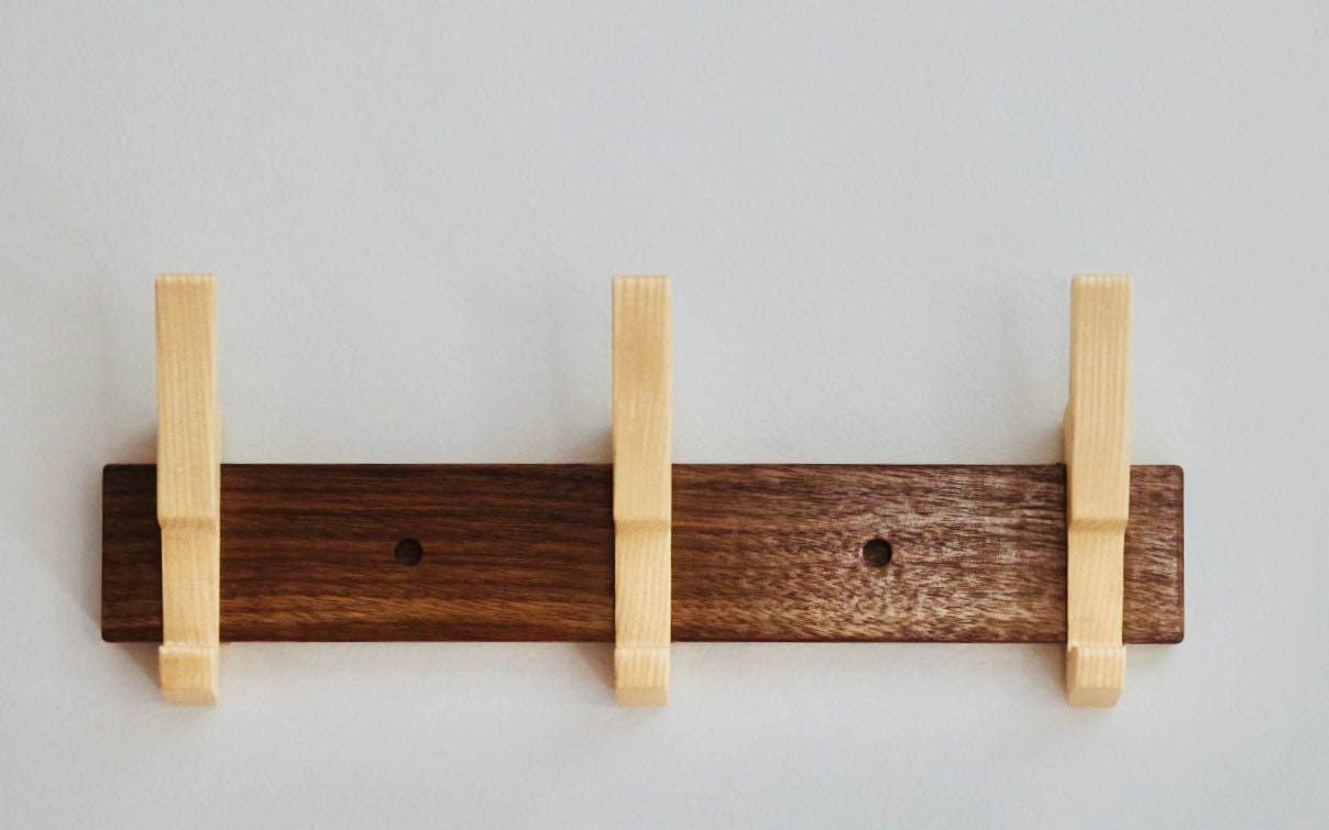 Wall Mounted Modern Coat Rack, Hat Rack, Backpack Hooks, 2 Hooks, 3 Hooks, 4, Hooks