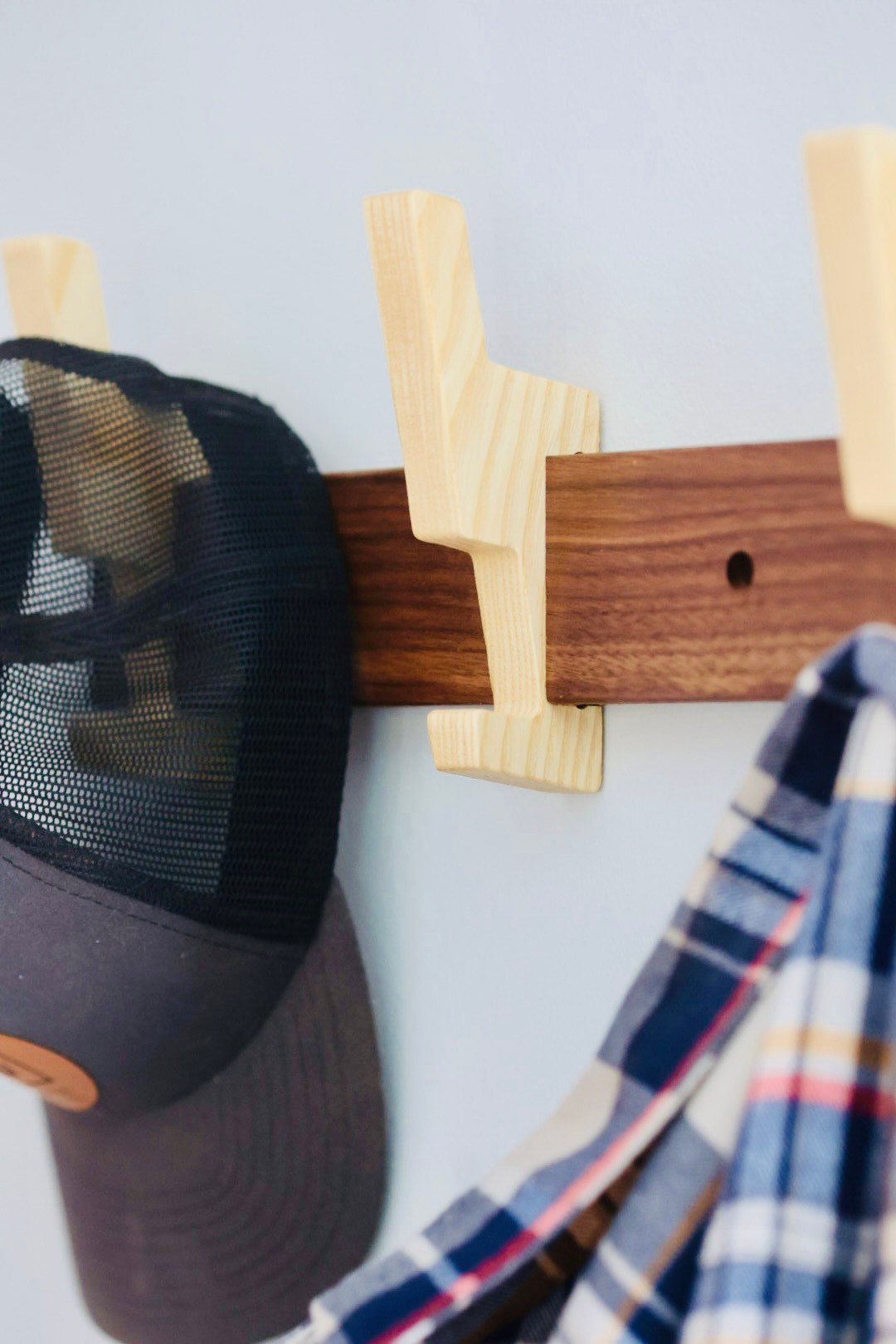 Wall Mounted Modern Coat Rack, Hat Rack, Backpack Hooks, 2 Hooks, 3 Hooks, 4, Hooks