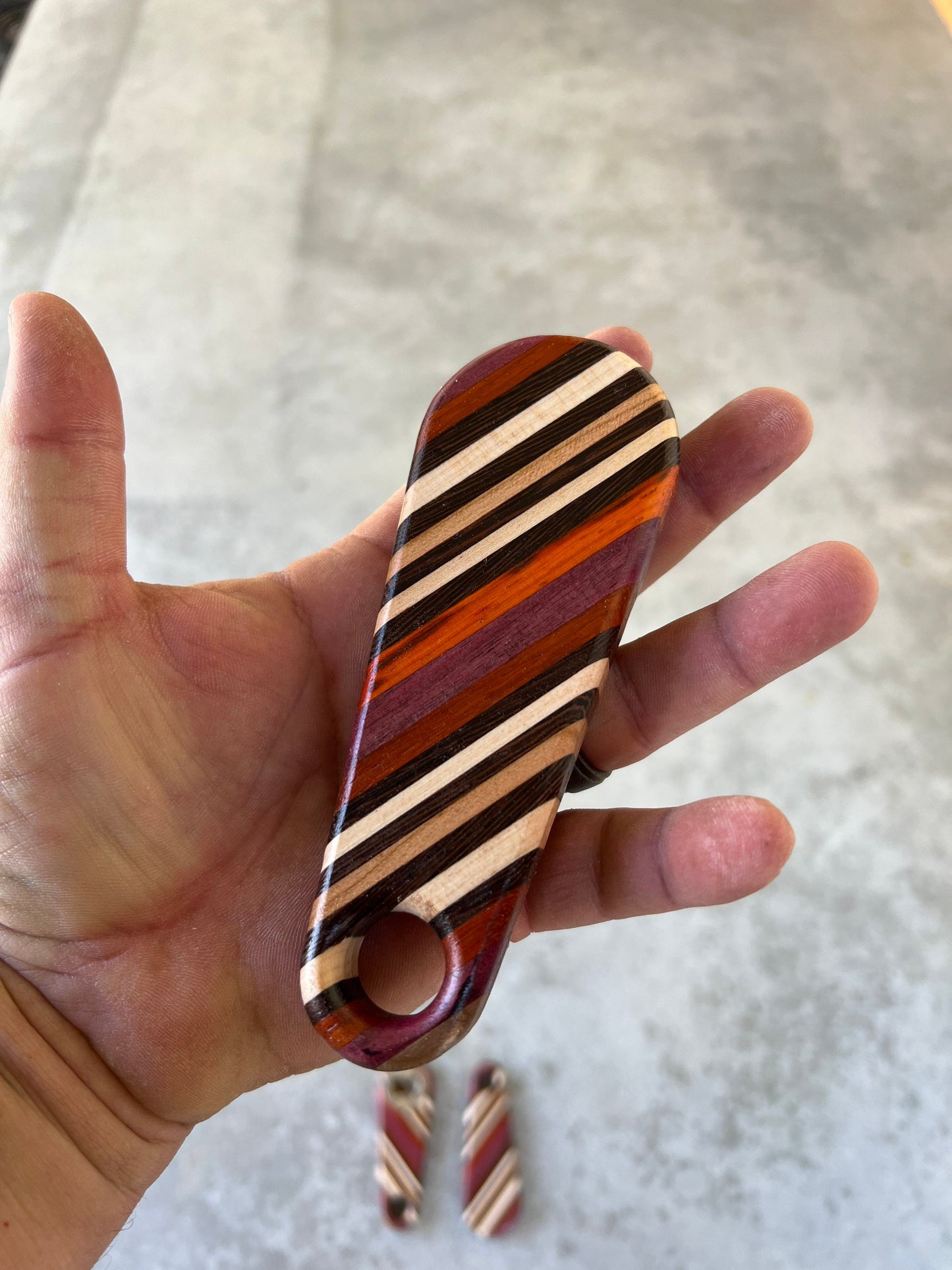 Striped Natural Exotic Hardwood Bottle Opener