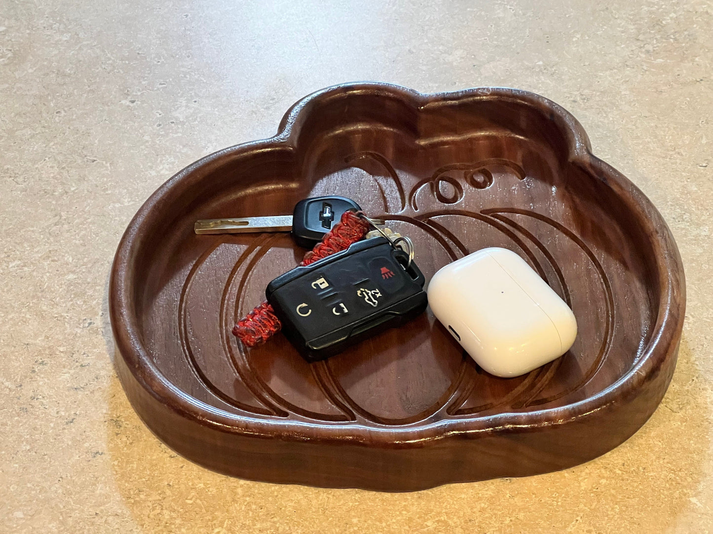 Fall Halloween Walnut Catchall Tray