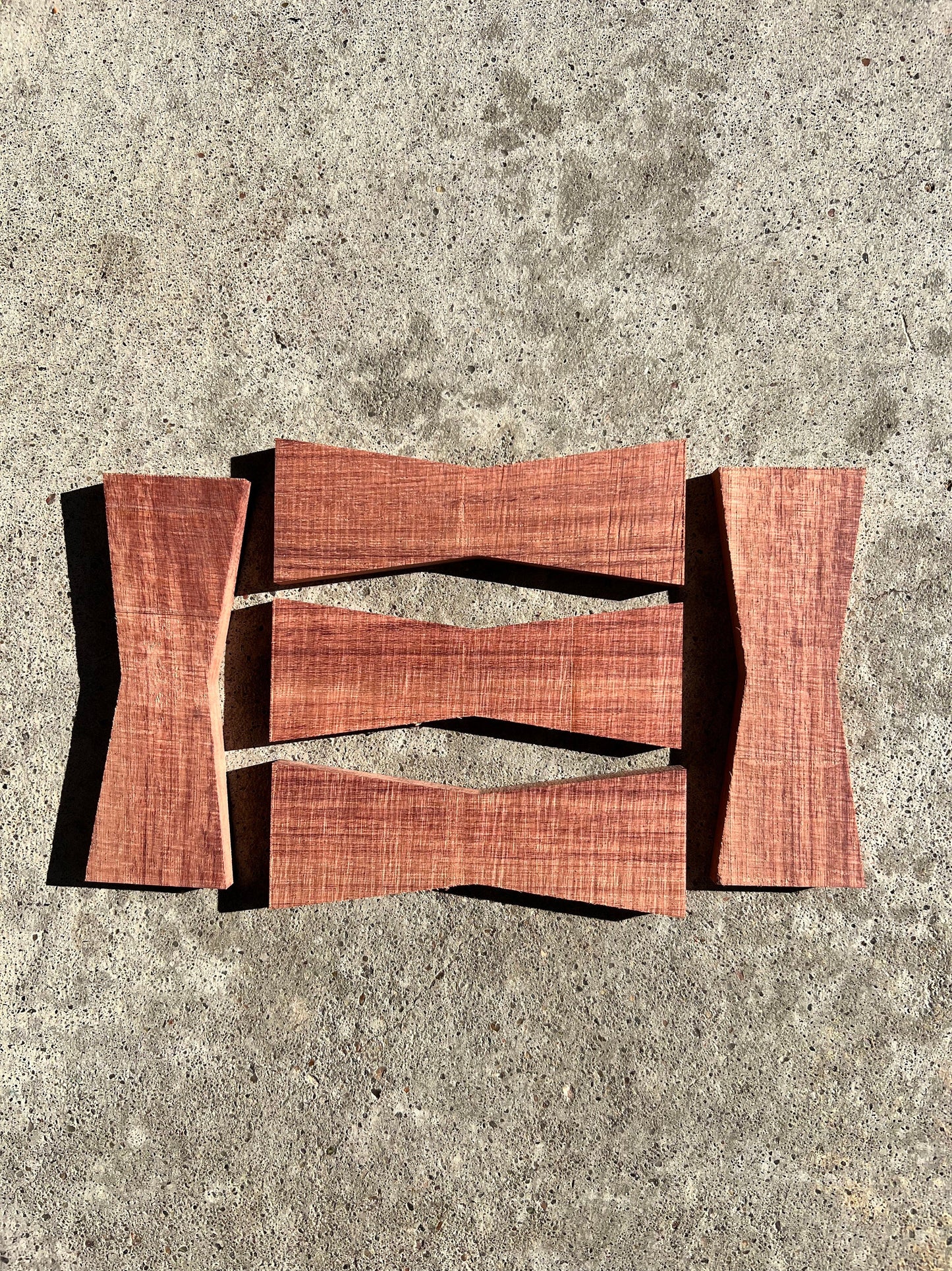 BUBINGA Bow Tie Inlay - 5 Pack (Large)