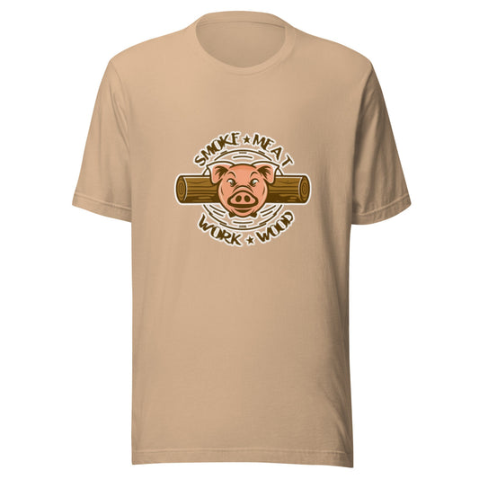 Smoke Meat Work Wood Unisex t-shirt