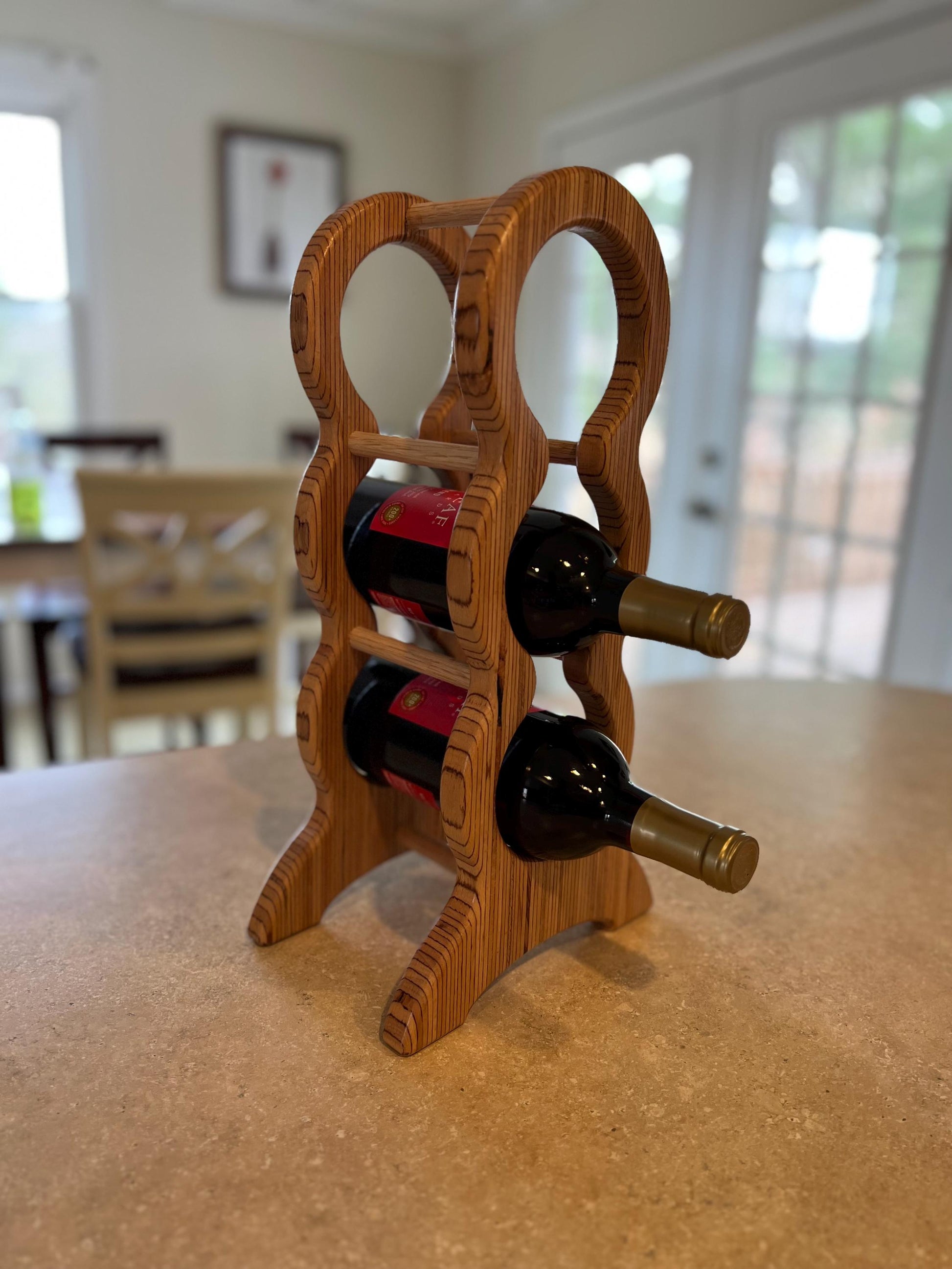 DIGITAL FILE! 3 or 4 Bottle Holder Wine Rack, svg, dxf