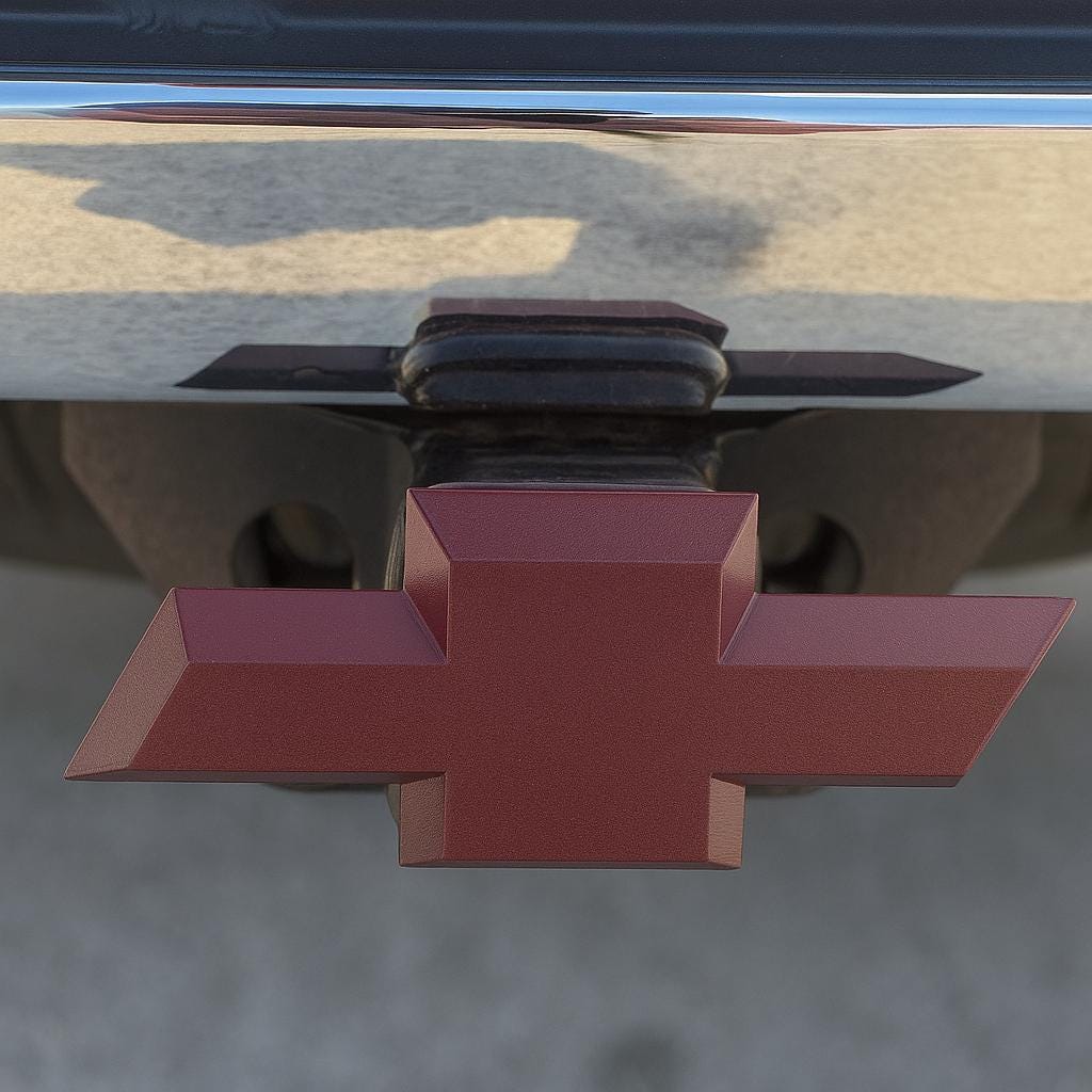 Bow Tie Tralier Hitch Cover