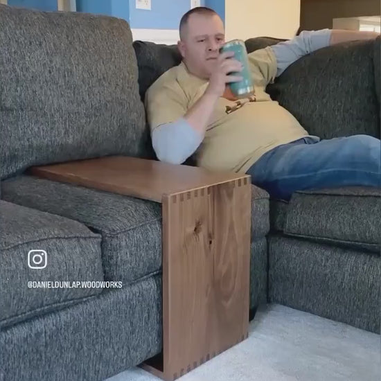 Couch and Sectional SLIDE Table, Sectional Table, Side Table, C Table; As Seen on TikTok/Instagram