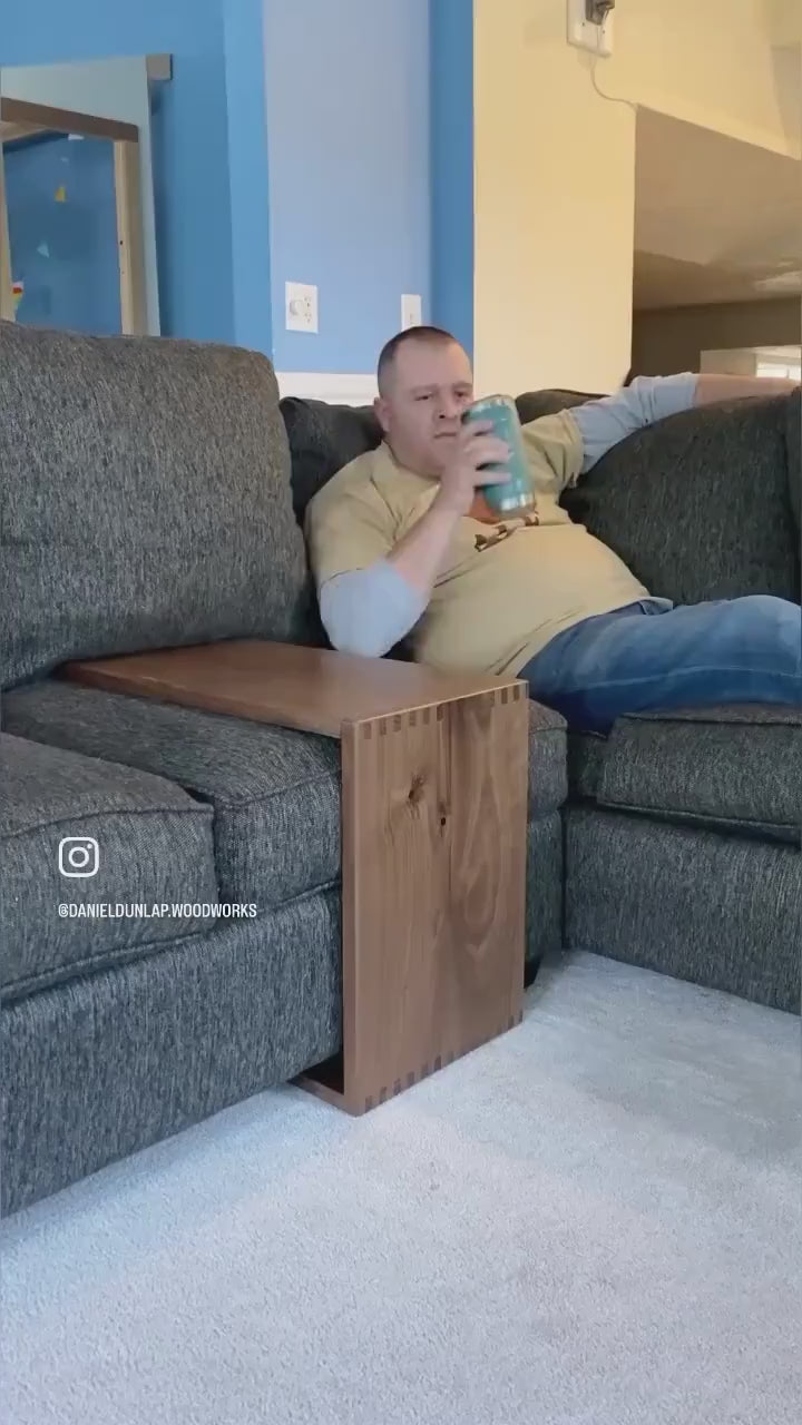 Couch and Sectional SLIDE Table, Sectional Table, Side Table, C Table; As Seen on TikTok/Instagram